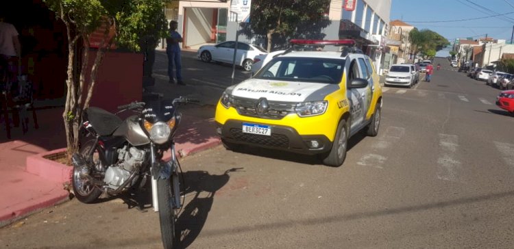 IBAITI : Moto com placa FALSA é apreendida pela PM